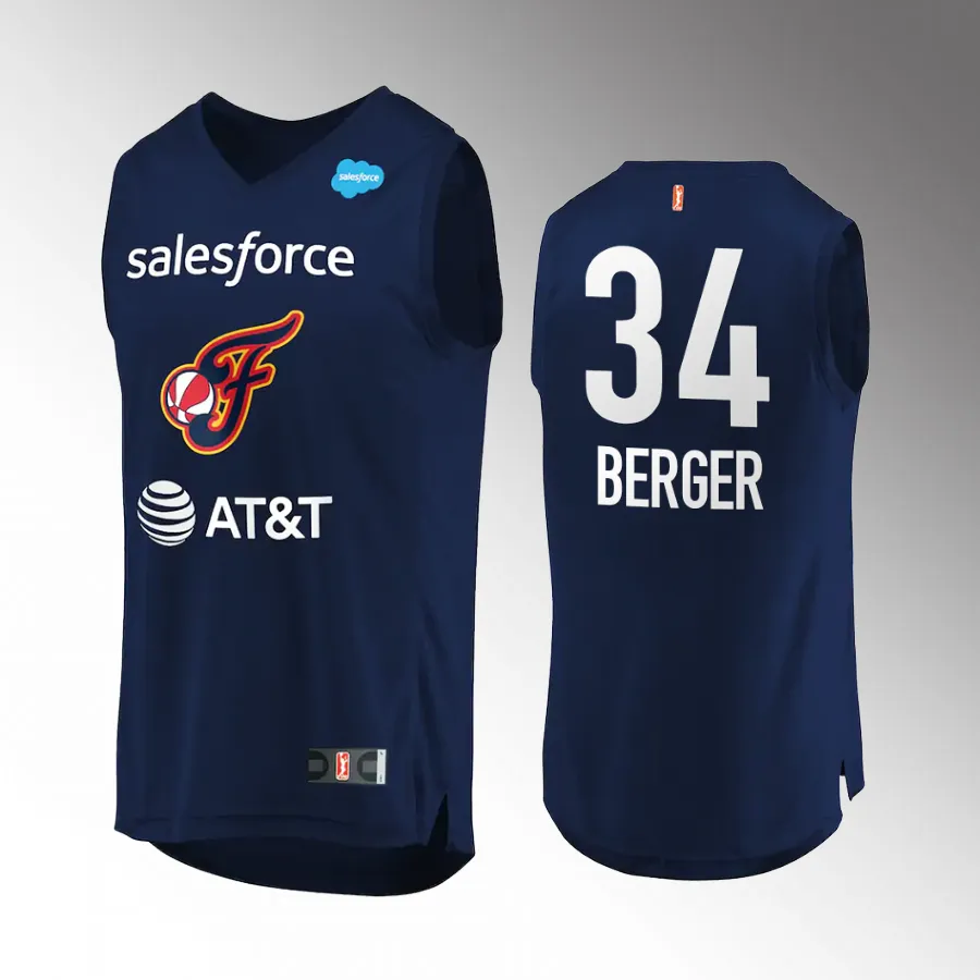 Grace Berger 2023 WNBA Draft Indiana Fever #34 Navy Jersey