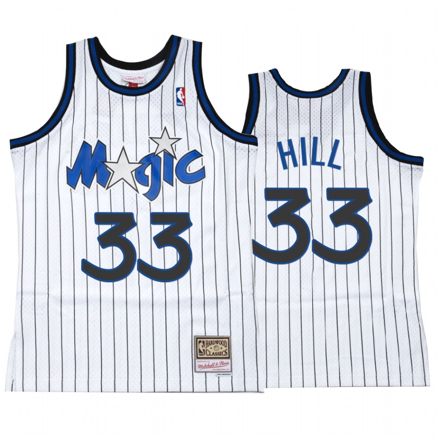Grant Hill #33 Orlando Magic White Hardwood Classics Jersey