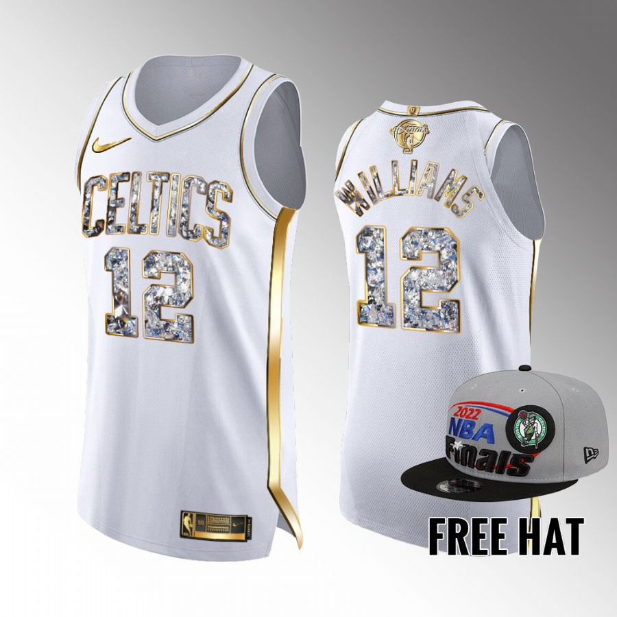 Grant Williams Celtics #12 2022 Eastern Conference Champions Jersey White Diamond