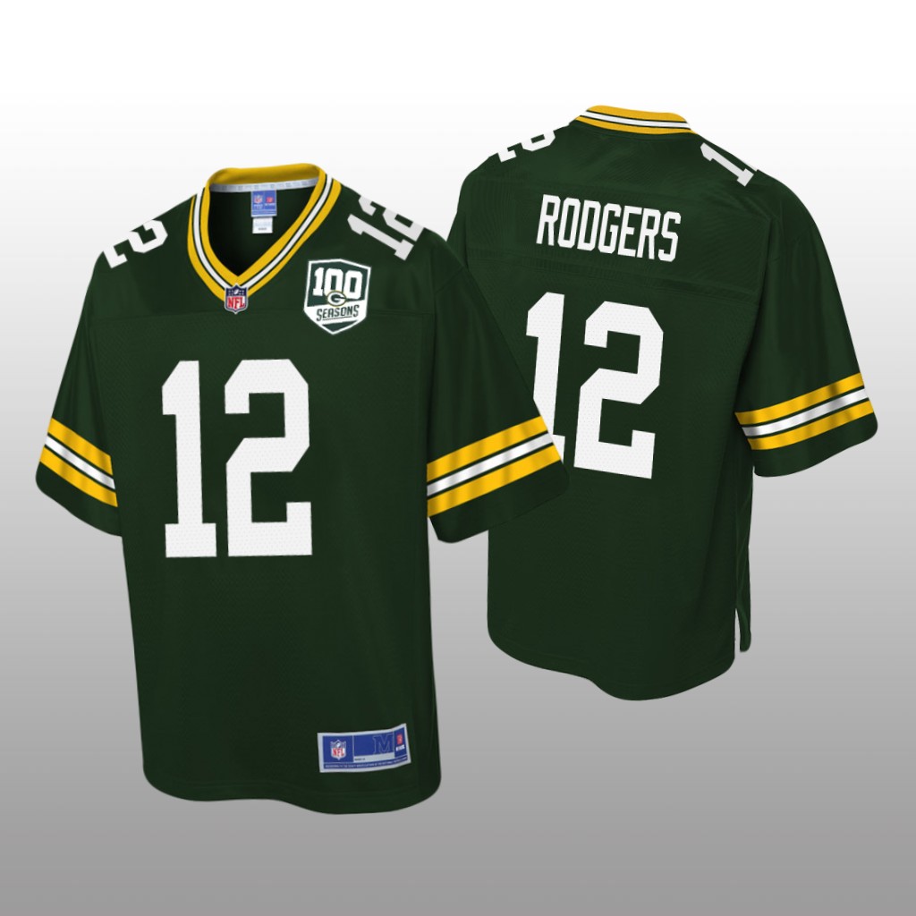 Green Bay Packers #12 Green Aaron Rodgers Pro Line Jersey - Youth