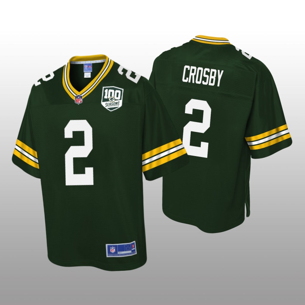 Green Bay Packers #2 Green Mason Crosby Pro Line Jersey - Youth