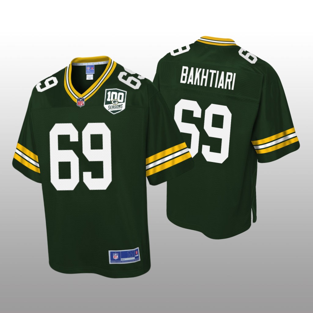 Green Bay Packers #69 Green David Bakhtiari Pro Line Jersey - Youth