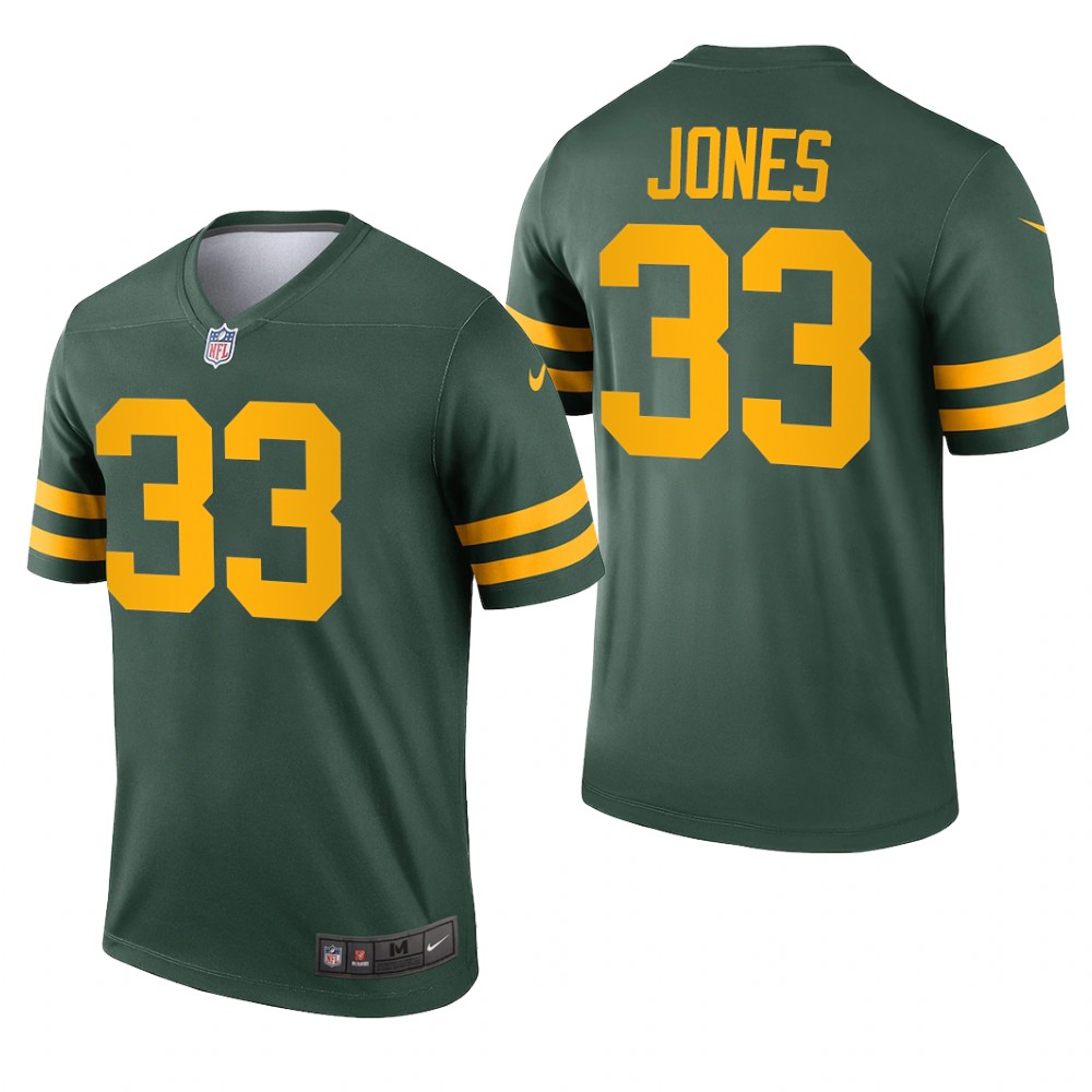 Green Bay Packers Aaron Jones Green Jersey Alternate Legend - Men's