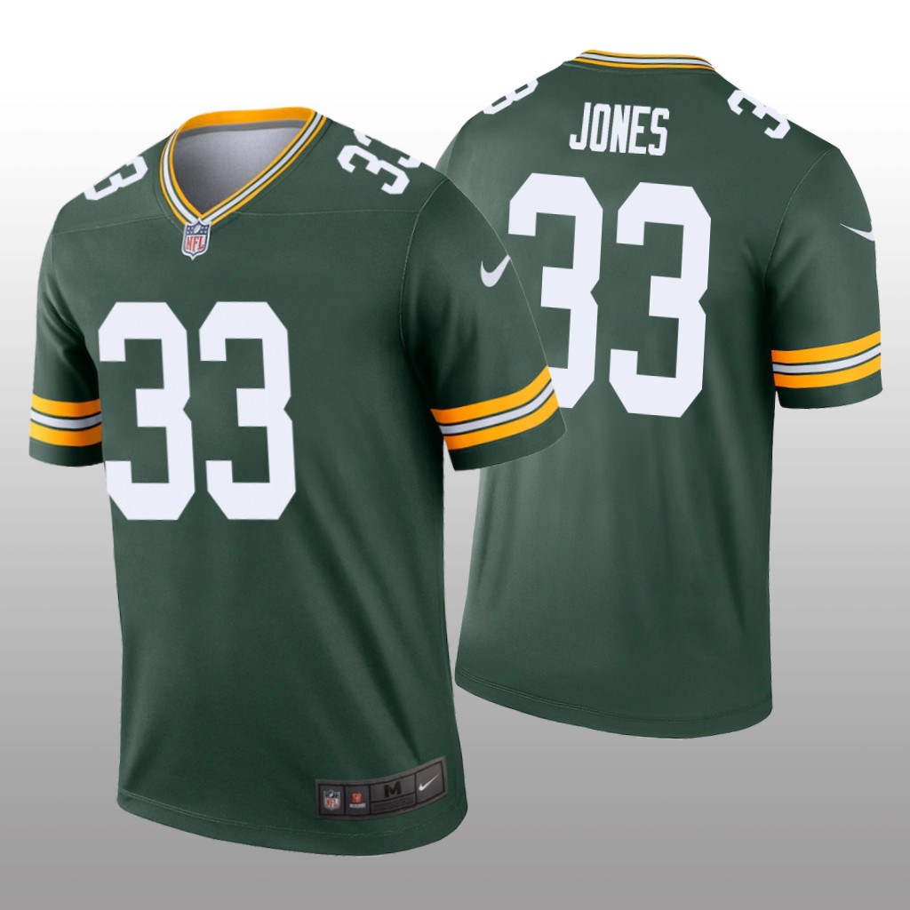 Green Bay Packers Aaron Jones Green Jersey Legend - Men's