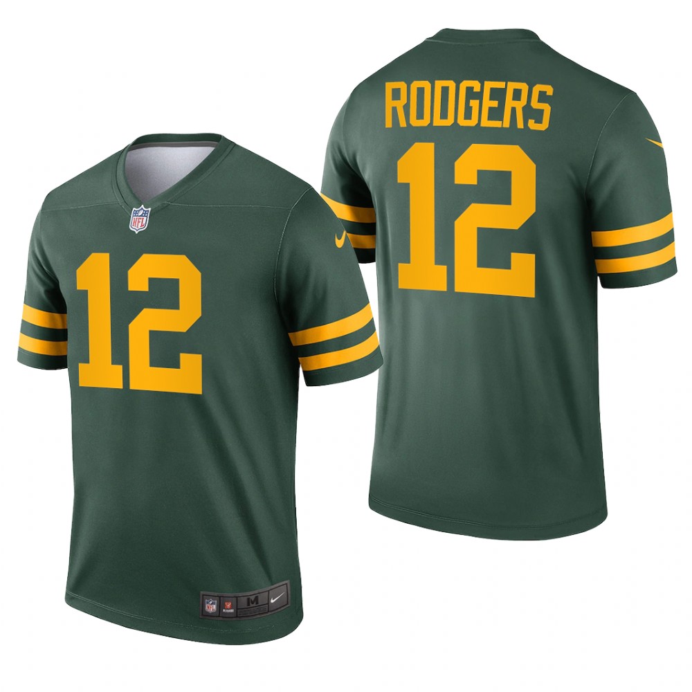 Green Bay Packers Aaron Rodgers Green Jersey Alternate Legend - Men's