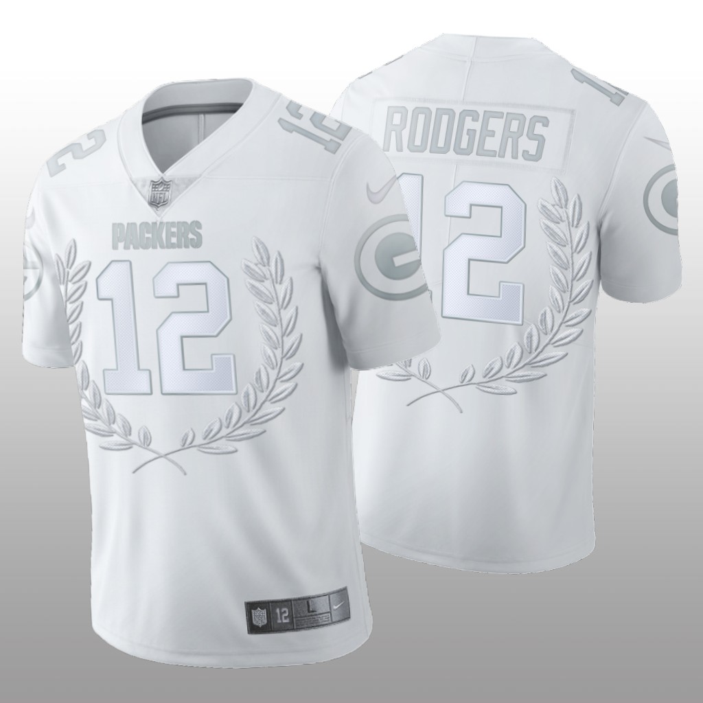 Green Bay Packers Aaron Rodgers white limited Edition Jersey NFL MVP Men's