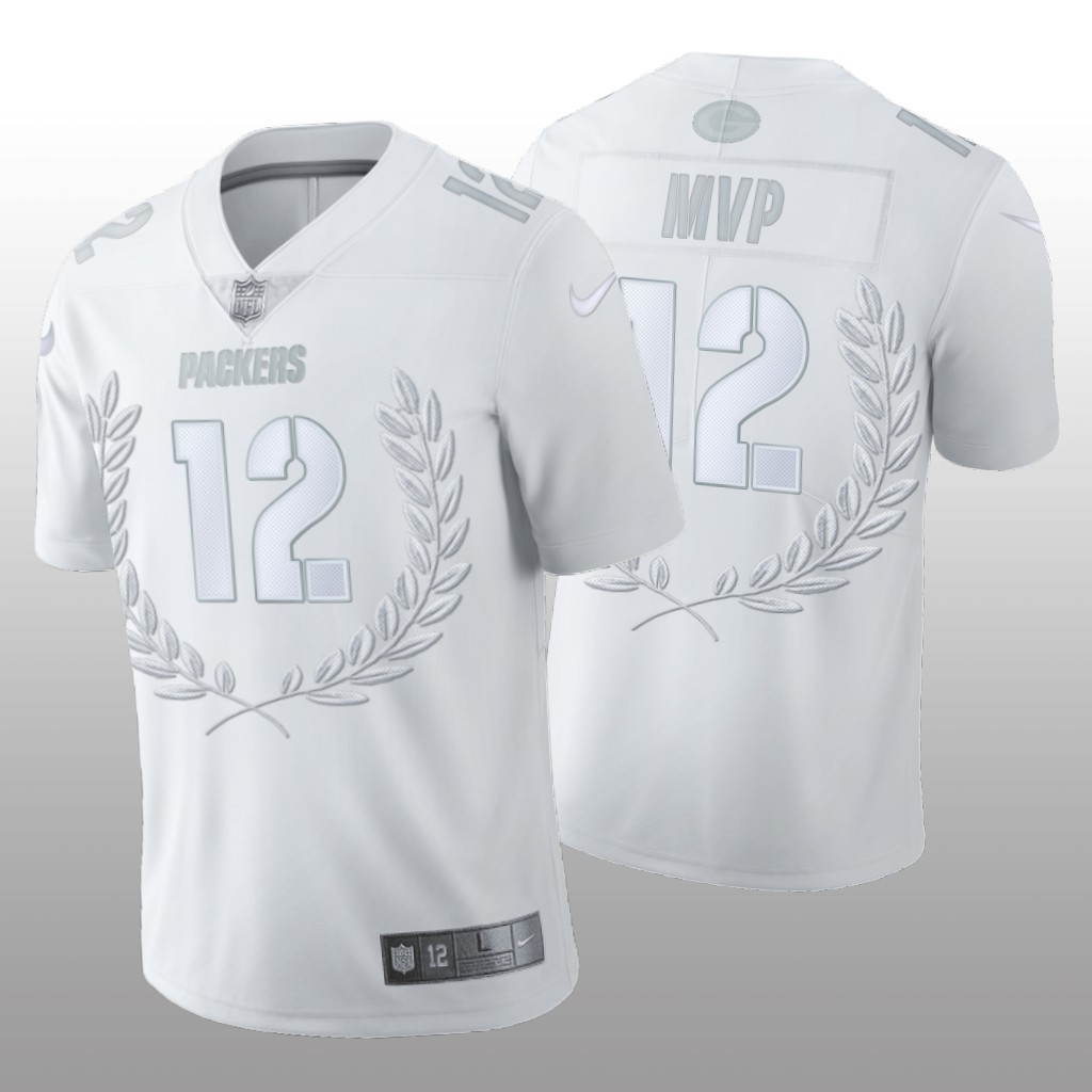 Green Bay Packers Aaron Rodgers White Vapor Limited 2020 NFL MVP - Men's