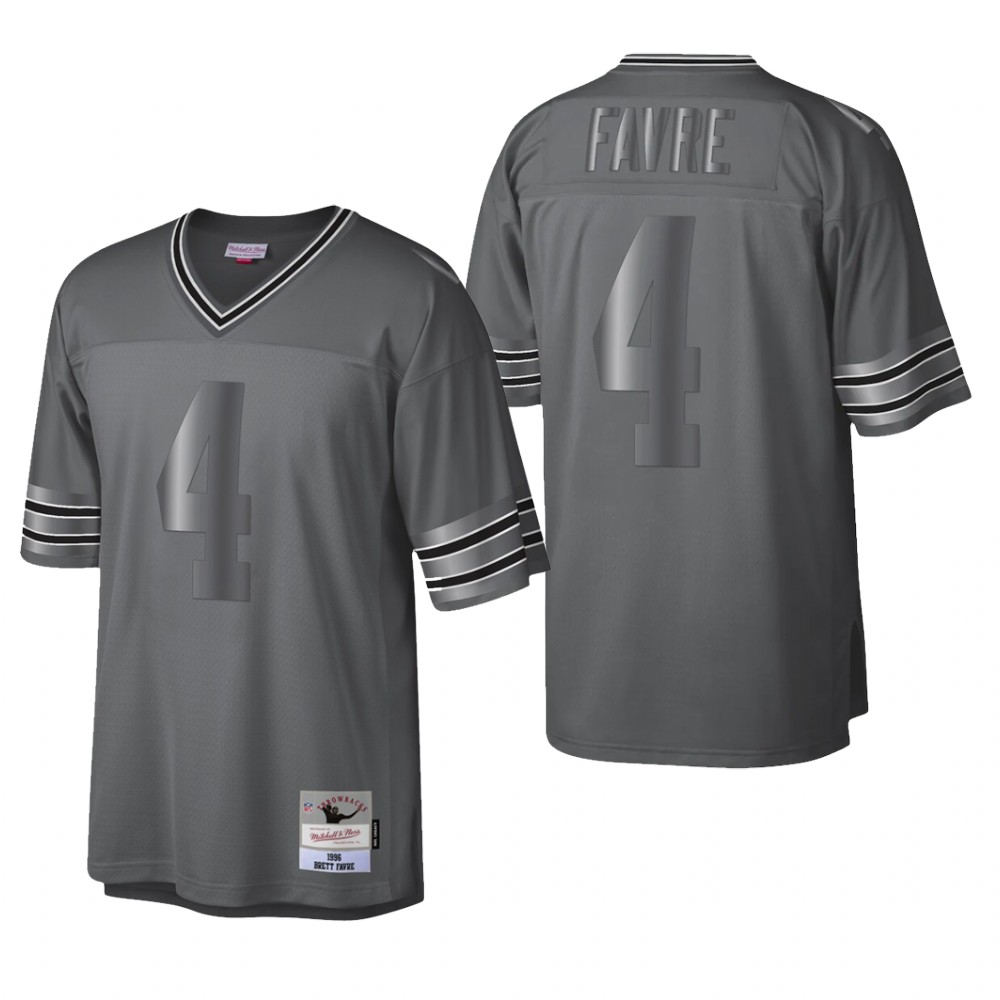 Green Bay Packers Brett Favre Charcoal Retired Player 1996 Metal Legacy - Men's