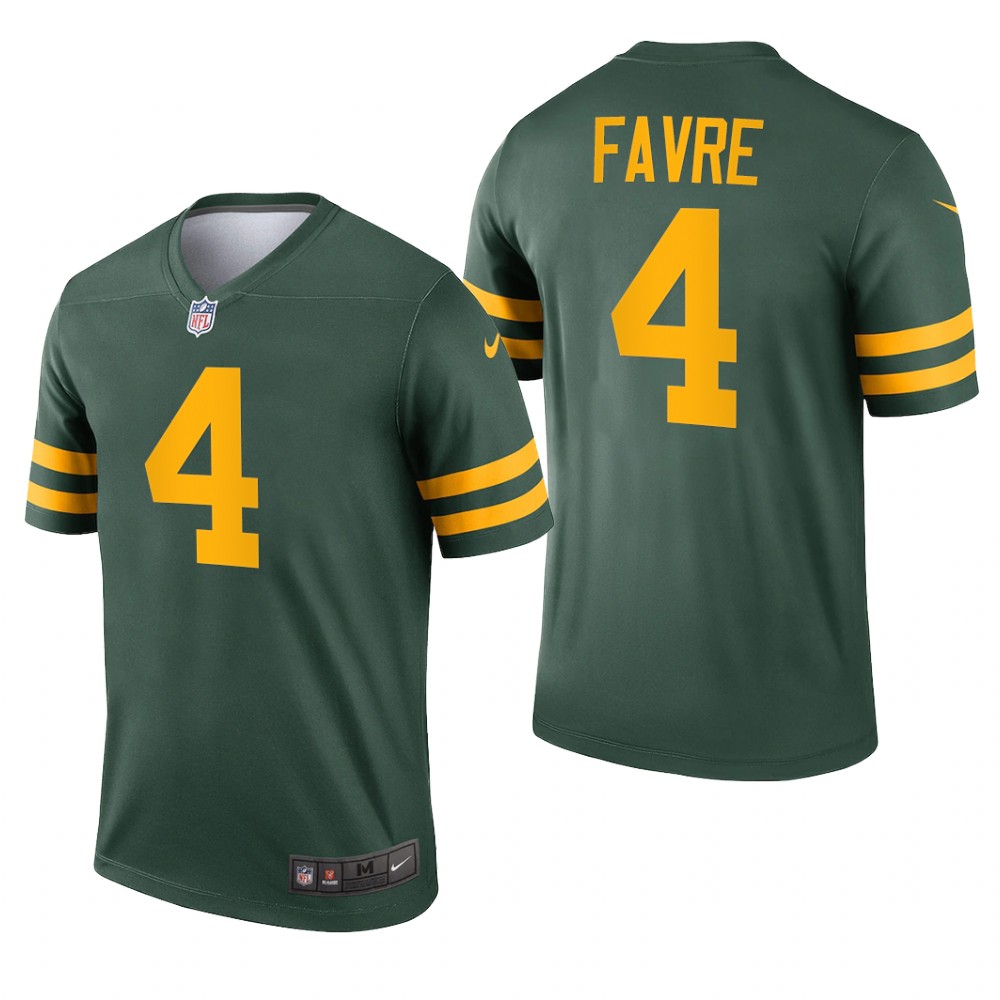 Green Bay Packers Brett Favre Green Jersey Alternate Legend - Men's