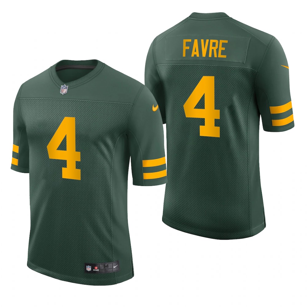 Green Bay Packers Brett Favre Green Jersey Vapor Limited - Men's