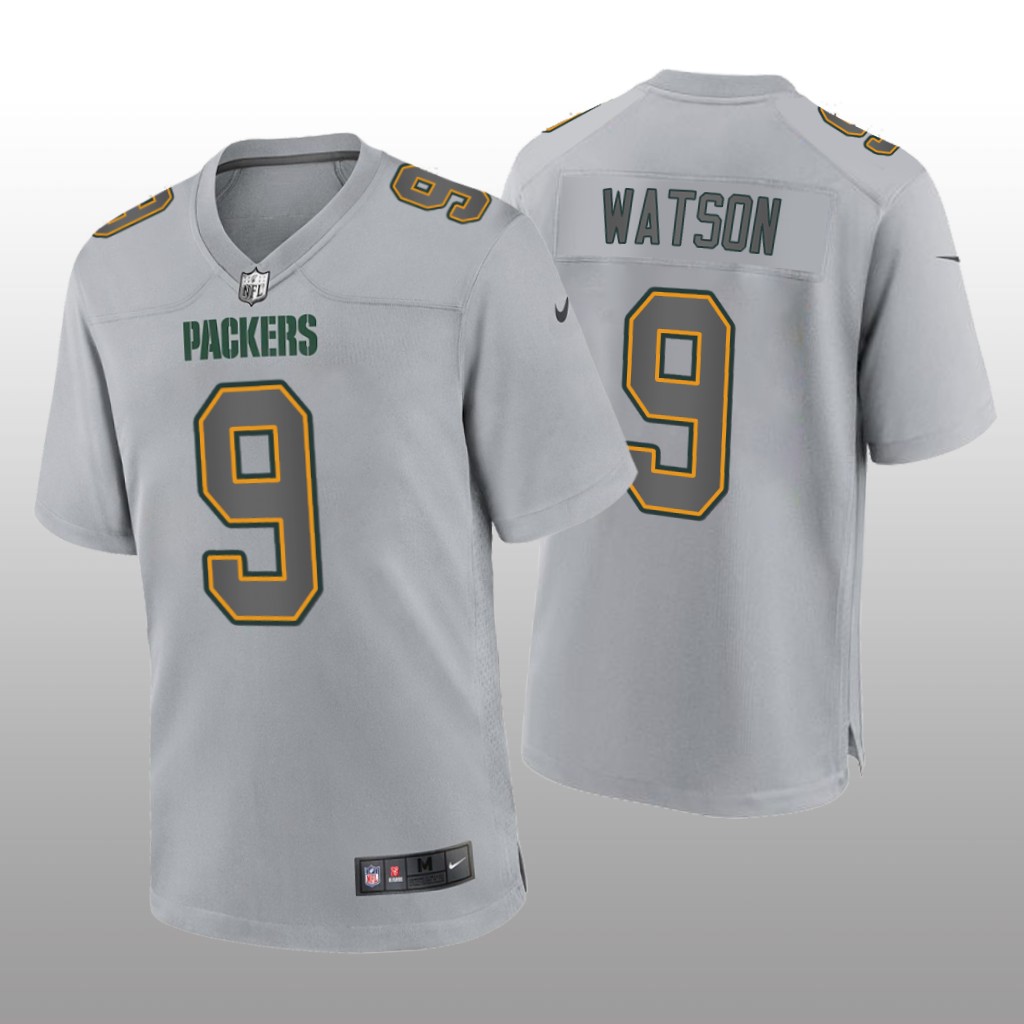 Green Bay Packers Christian Watson Gray Jersey Atmosphere Fashion Game - Men's