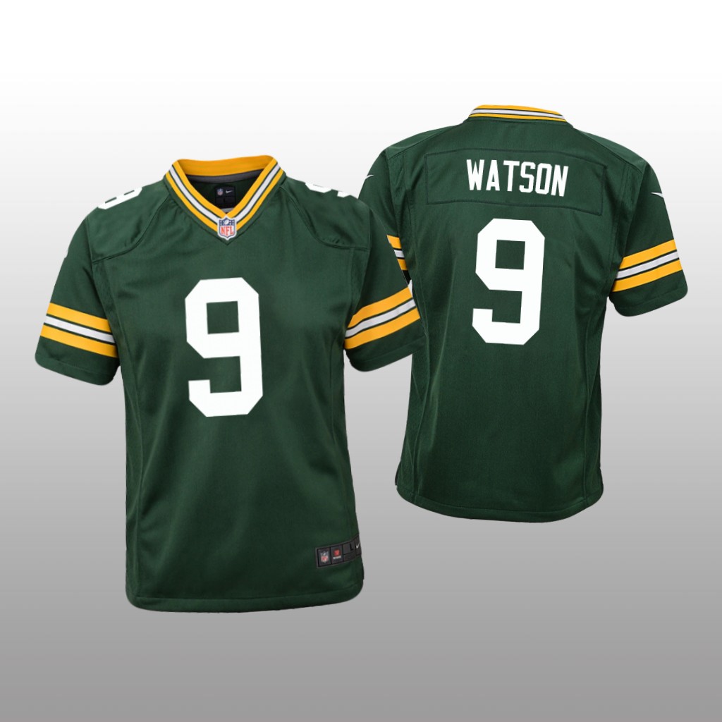 Green Bay Packers Christian Watson Green Jersey Game - Youth