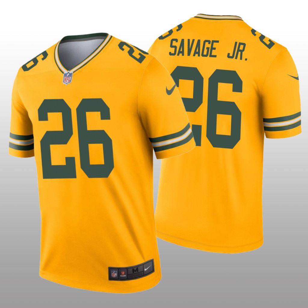Green Bay Packers Darnell Savage Jr. Gold Jersey Inverted Legend - Men's
