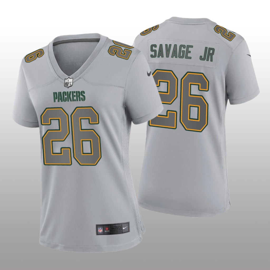 Green Bay Packers Darnell Savage Jr. Gray Jersey Atmosphere Fashion Game - Women's