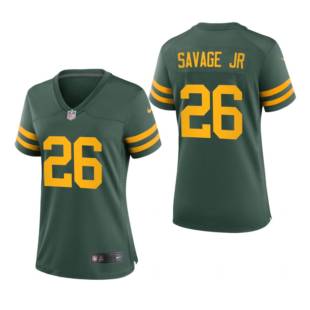 Green Bay Packers Darnell Savage Jr. Green Jersey Alternate Game - Women's
