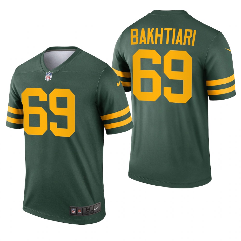 Green Bay Packers David Bakhtiari Green Jersey Alternate Legend - Men's