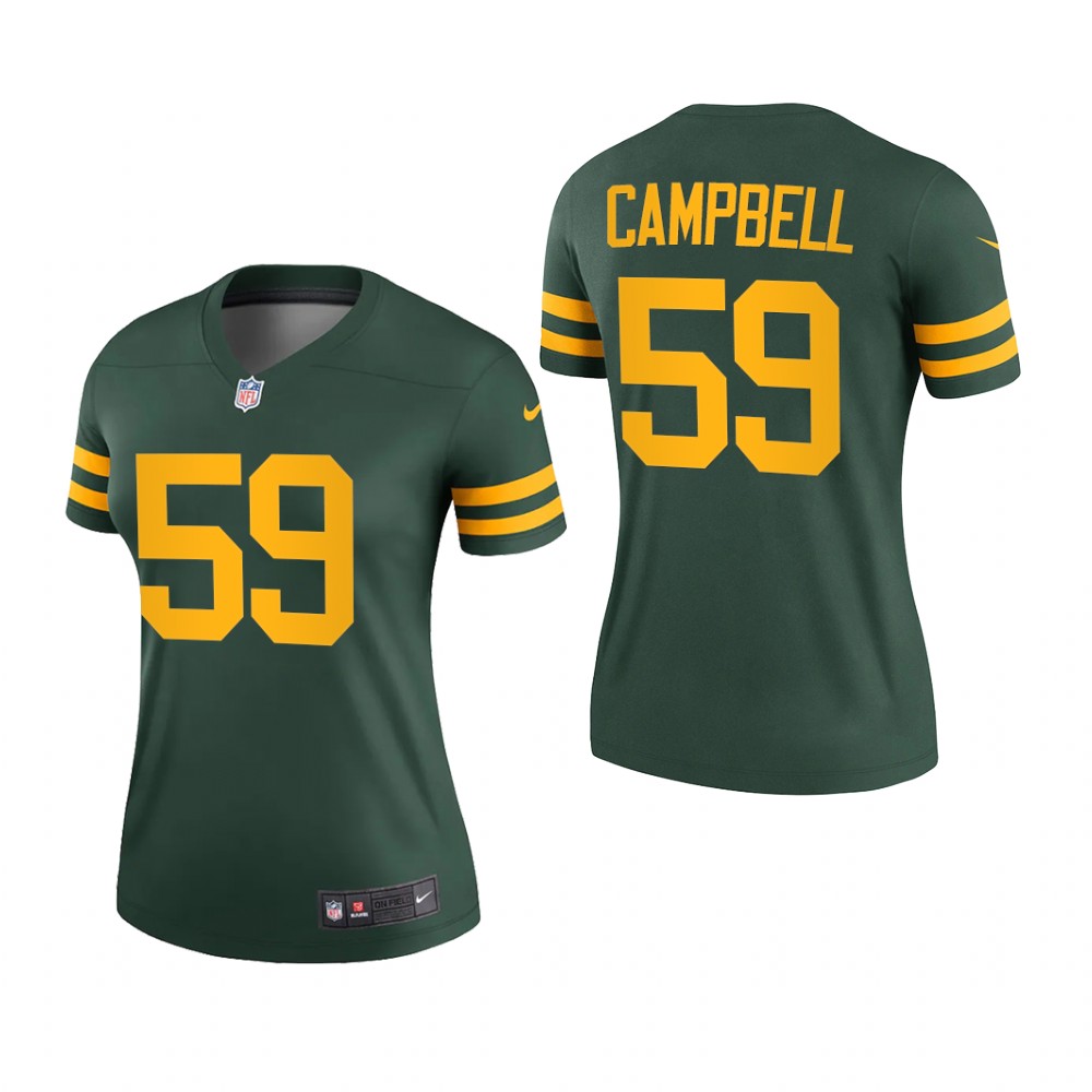 Green Bay Packers De'Vondre Campbell Green Jersey Alternate Legend - Women's