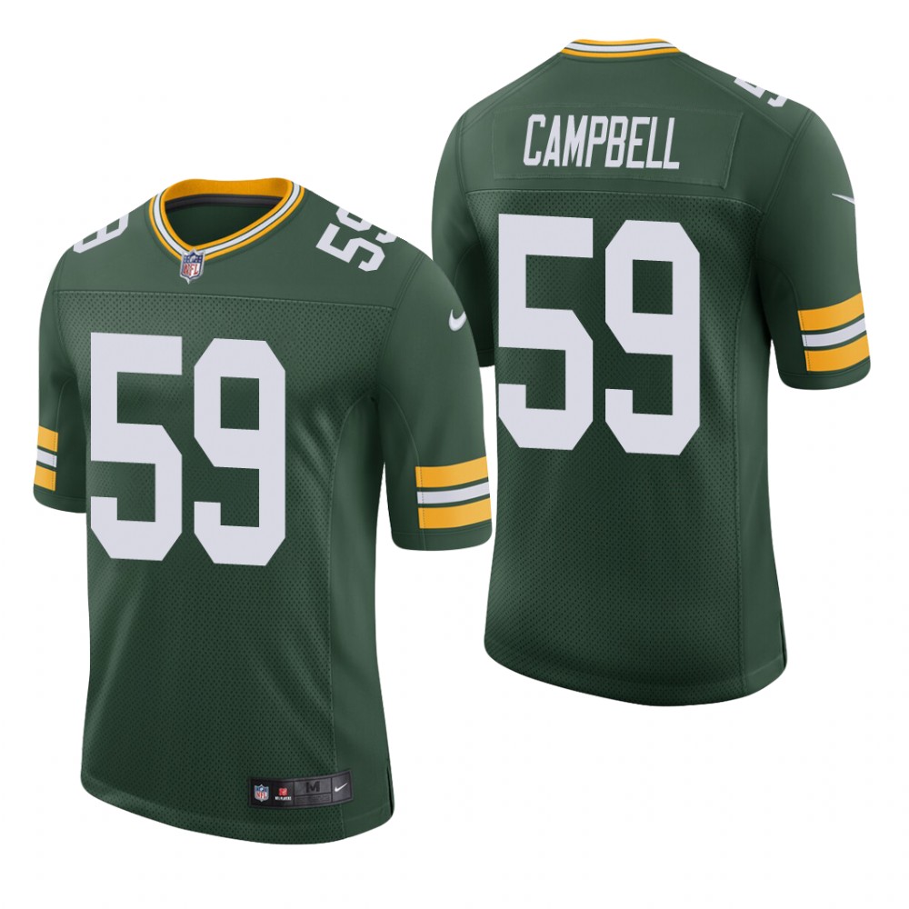 Green Bay Packers De'Vondre Campbell Green Jersey Vapor Limited - Men's