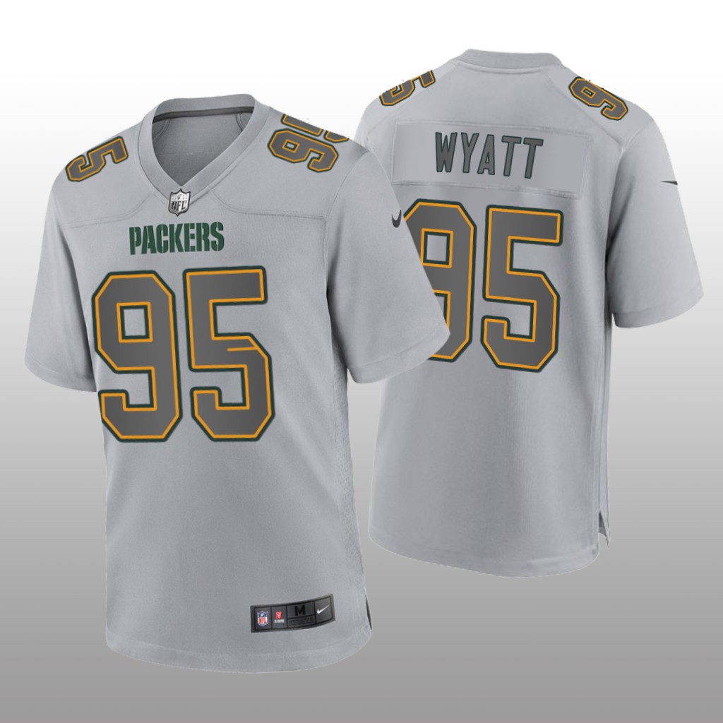Green Bay Packers Devonte Wyatt Gray Jersey Atmosphere Fashion Game - Men's