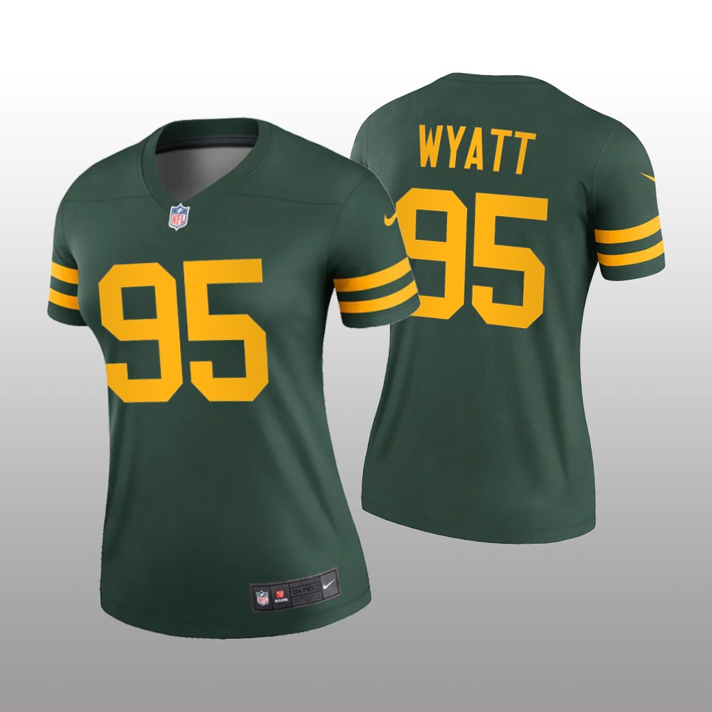 Green Bay Packers Devonte Wyatt Green Jersey Alternate Legend - Women's