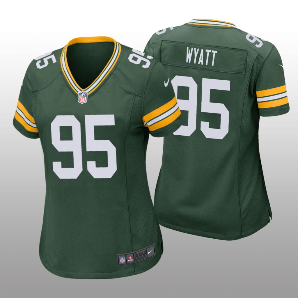 Green Bay Packers Devonte Wyatt Green Jersey Game - Women's