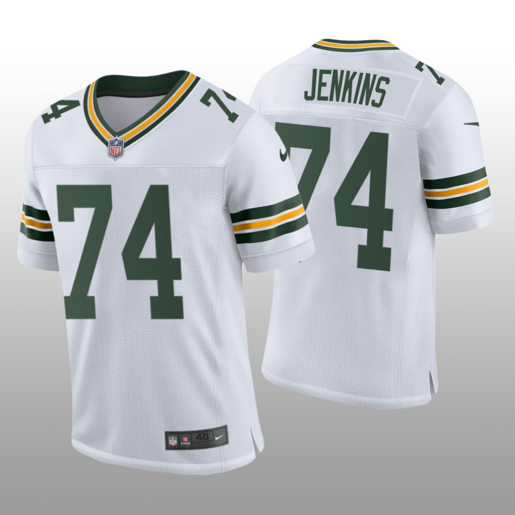 Green Bay Packers Elgton Jenkins White Jersey Classic Vapor Elite Men's