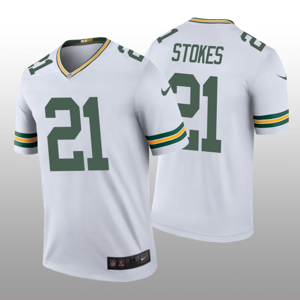 Green Bay Packers Eric Stokes White Jersey Color Rush Legend - Men's