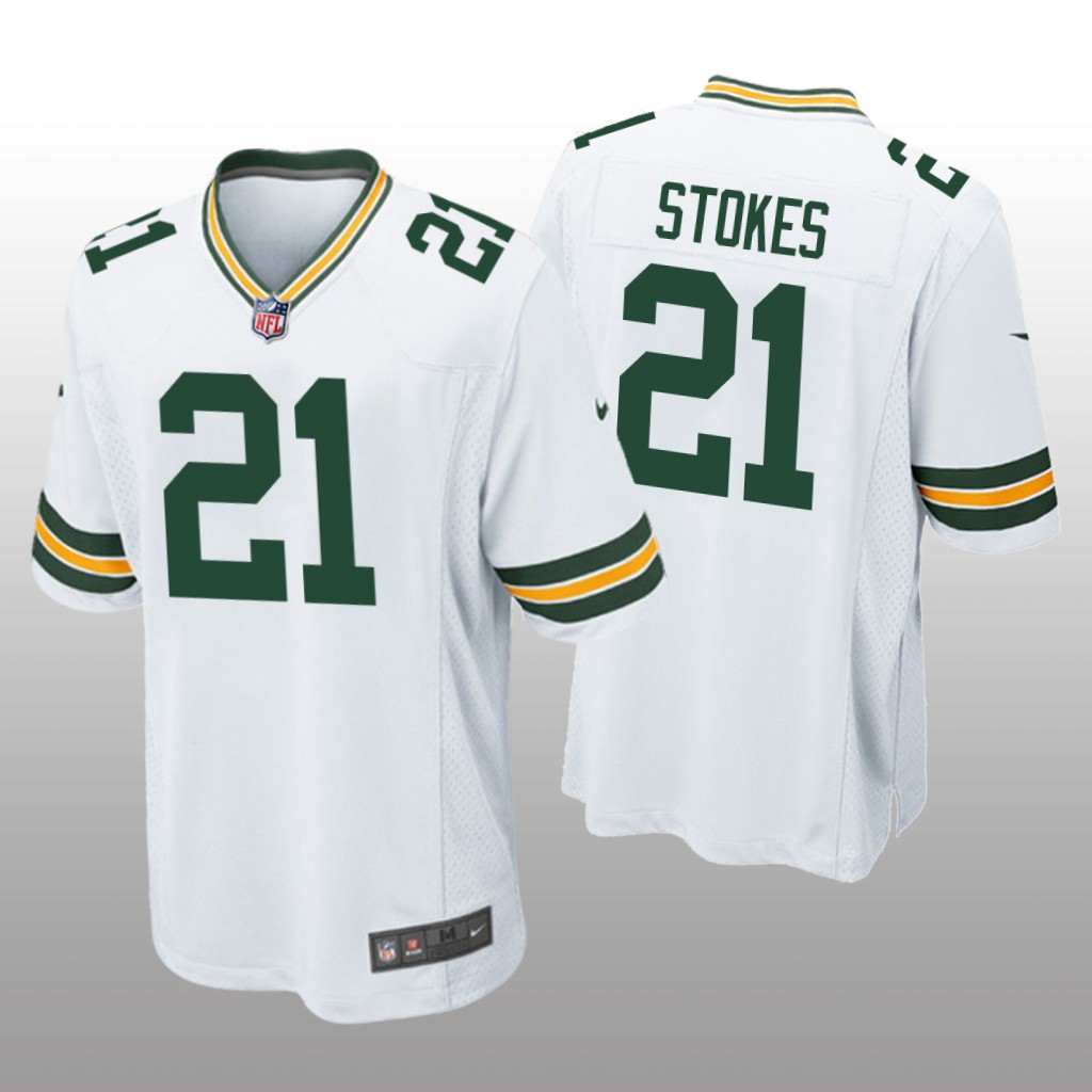 Green Bay Packers Eric Stokes White Jersey Game - Men's