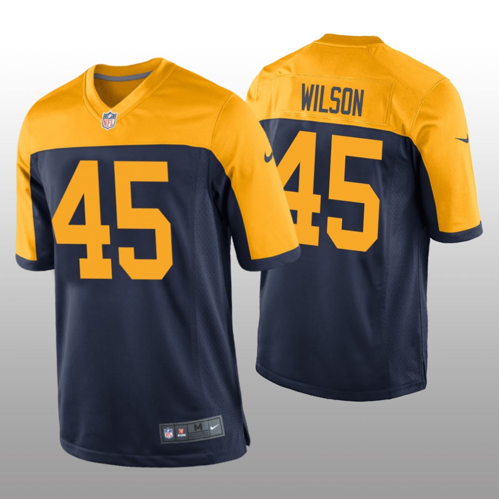 Green Bay Packers Eric Wilson Navy Jersey Throwback Game - Men's
