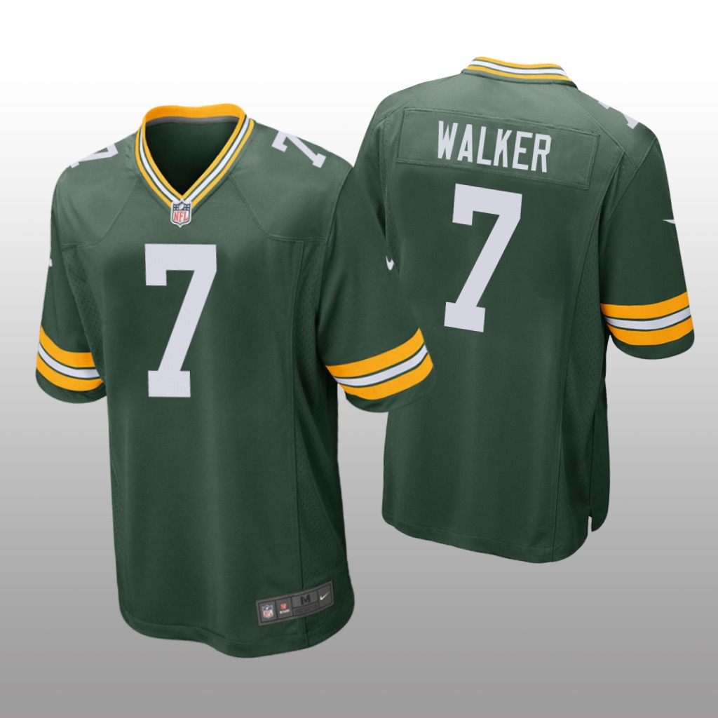 Green Bay Packers Green 2022 NFL Draft Quay Walker Game Jersey