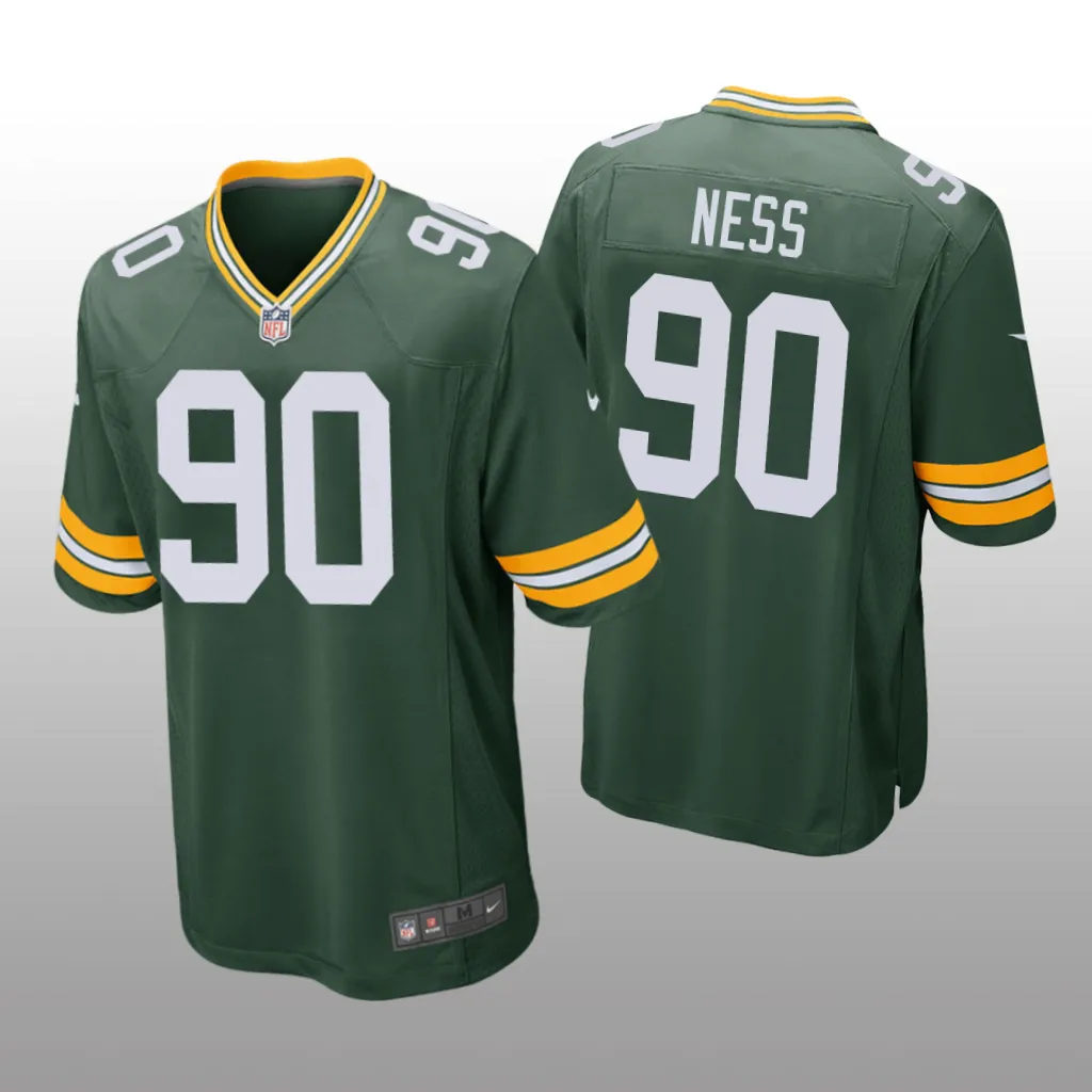 Green Bay Packers Green 2023 NFL Draft Lukas Van Ness Game Jersey