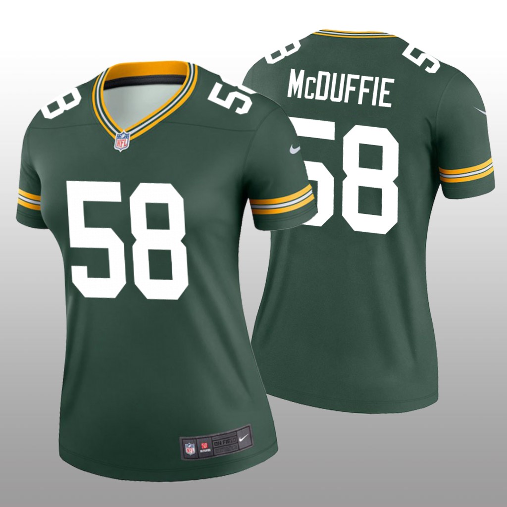 Green Bay Packers Isaiah McDuffie Green Jersey Legend - Women's