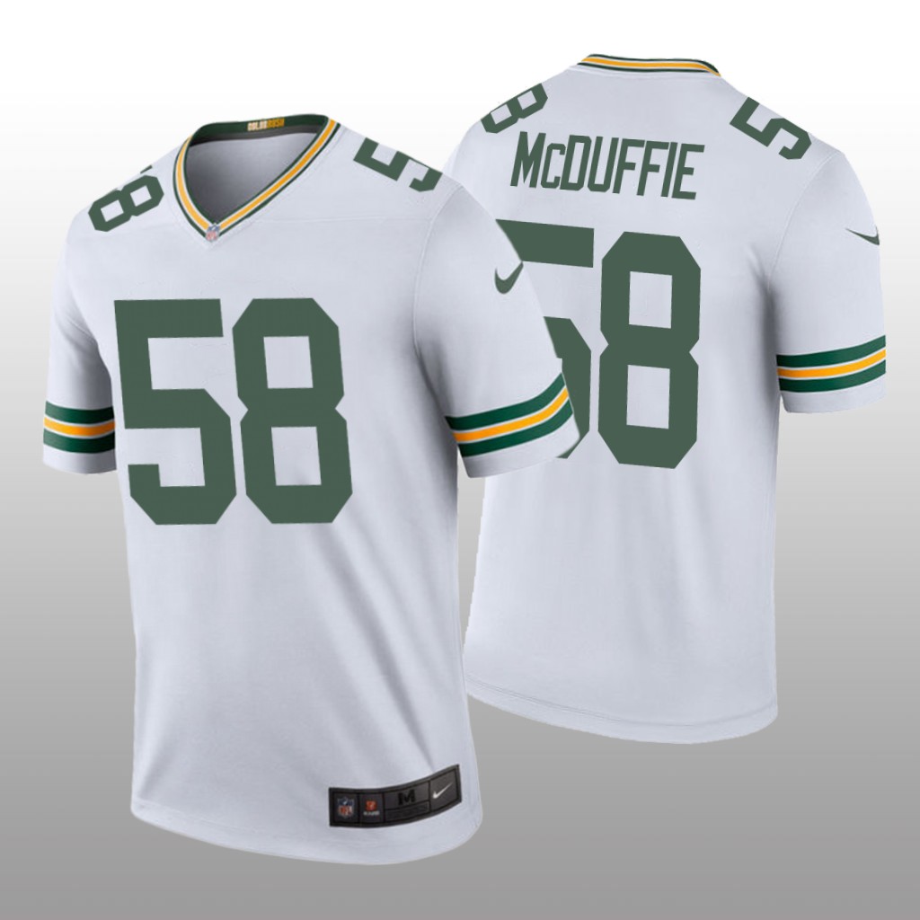 Green Bay Packers Isaiah McDuffie White Jersey Color Rush Legend - Men's