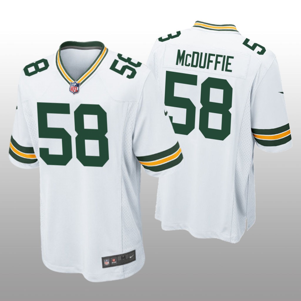 Green Bay Packers Isaiah McDuffie White Jersey Game - Men's