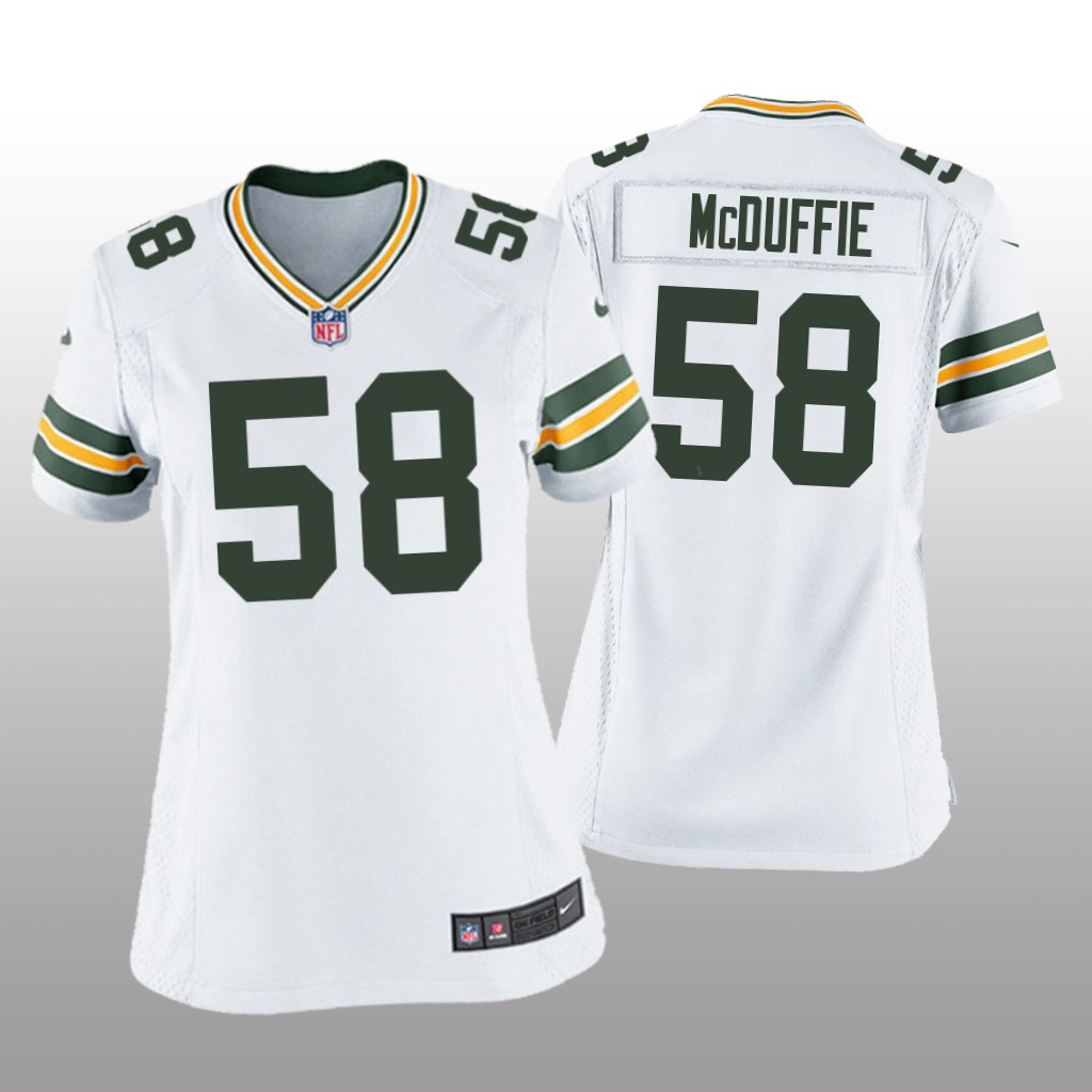 Green Bay Packers Isaiah McDuffie White Jersey Game - Women's
