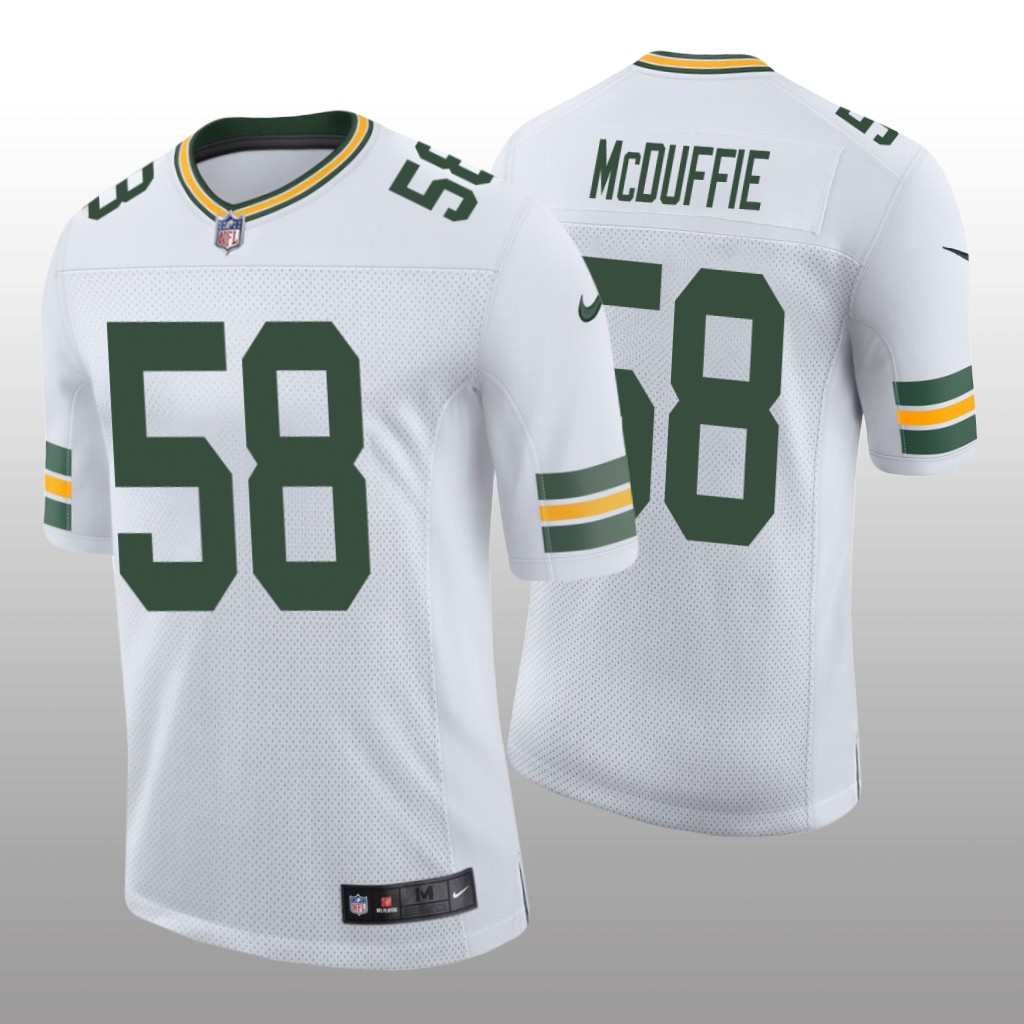Green Bay Packers Isaiah McDuffie White Jersey Vapor Limited - Men's