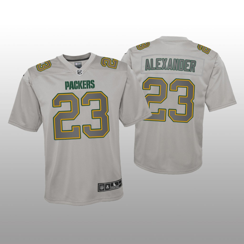 Green Bay Packers Jaire Alexander Gray Jersey Atmosphere Fashion Game - Youth