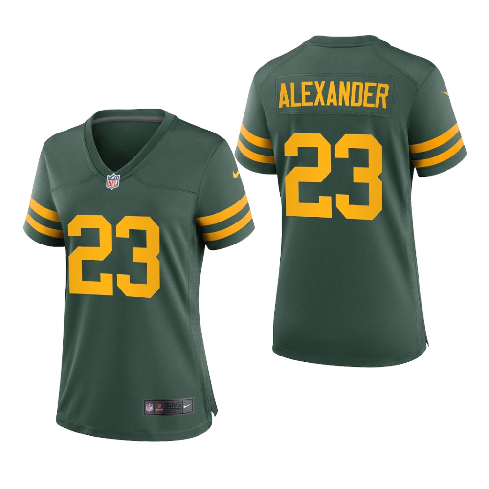 Green Bay Packers Jaire Alexander Green Jersey Alternate Game - Women's