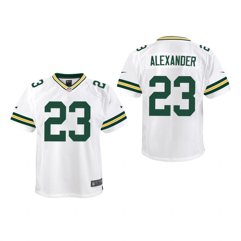 Green Bay Packers Jaire Alexander White Jersey Game - Youth