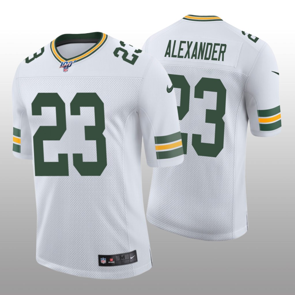 Green Bay Packers Jaire Alexander White Vapor Limited Jersey 100th Season - Men's