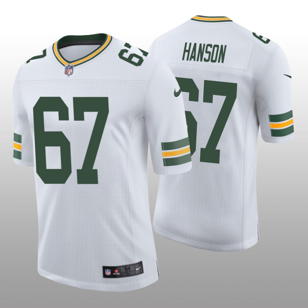 Green Bay Packers Jake Hanson White Jersey Vapor Limited - Men's