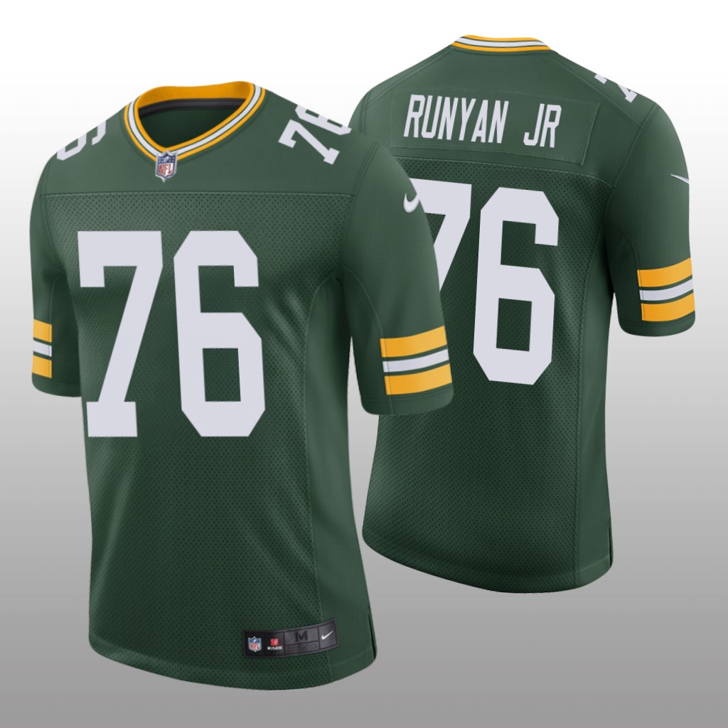 Green Bay Packers Jon Runyan Jr. Green Jersey Vapor Limited - Men's