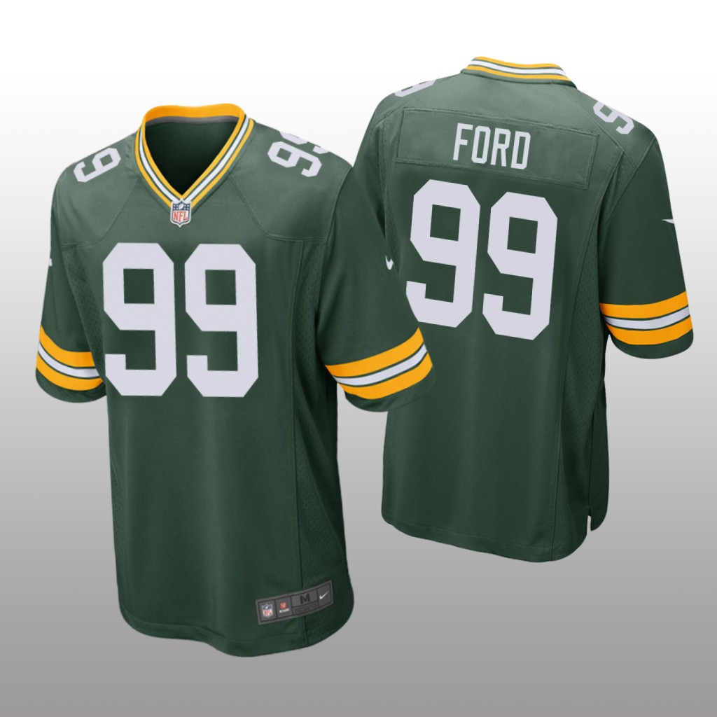 Green Bay Packers Jonathan Ford Green Jersey Game - Men's