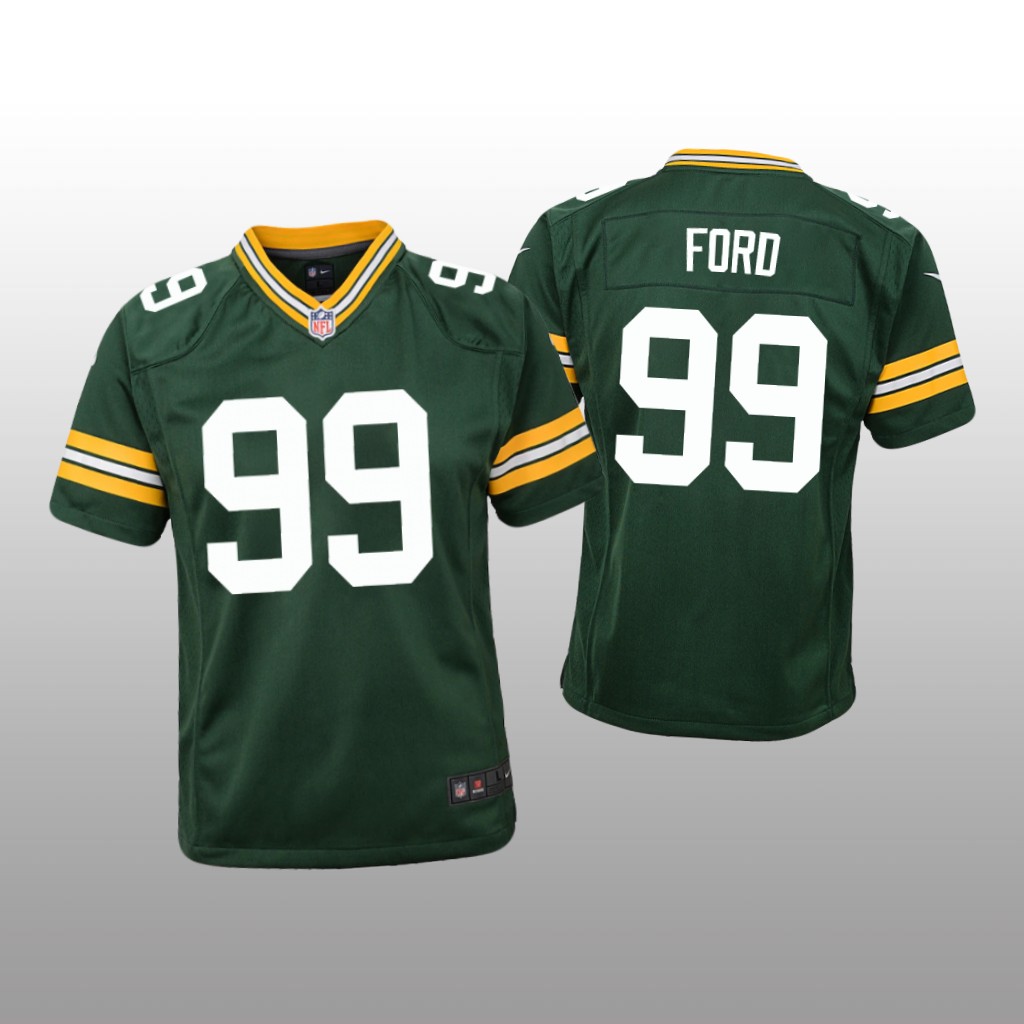 Green Bay Packers Jonathan Ford Green Jersey Game - Youth