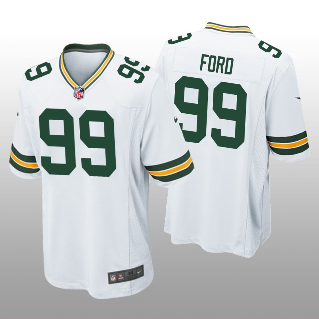Green Bay Packers Jonathan Ford White Jersey Game - Men's