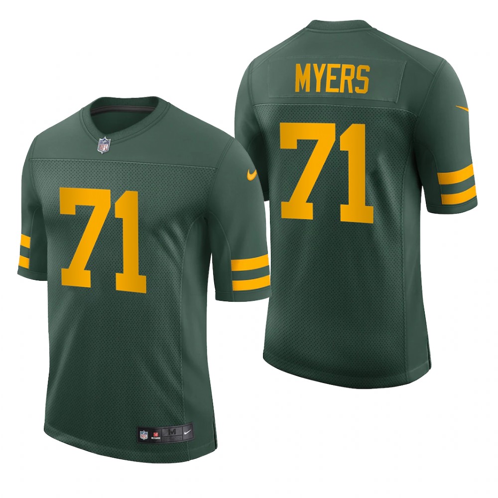 Green Bay Packers Josh Myers Green Jersey Vapor Limited - Men's