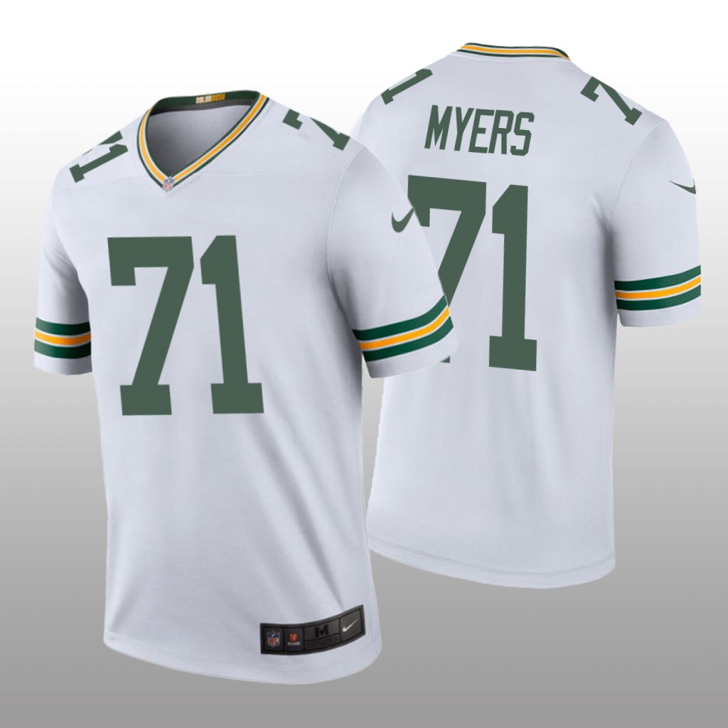 Green Bay Packers Josh Myers White Jersey Color Rush Legend - Men's
