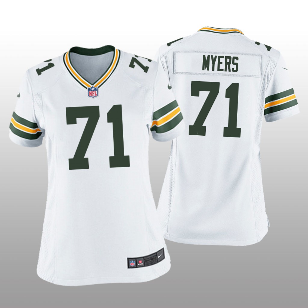 Green Bay Packers Josh Myers White Jersey Game - Women's
