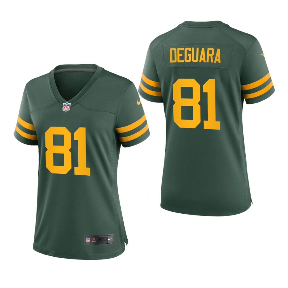 Green Bay Packers Josiah Deguara Green Jersey Alternate Game - Women's
