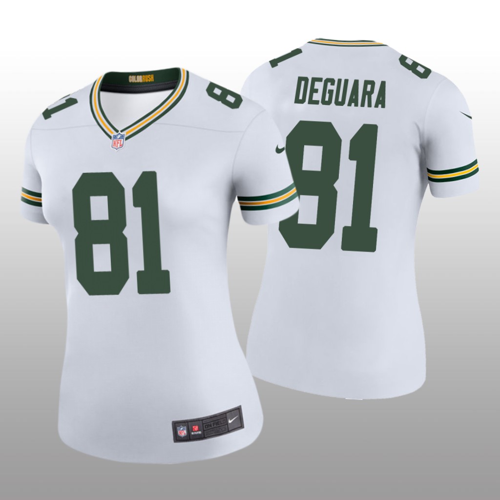 Green Bay Packers Josiah Deguara White Jersey Color Rush Legend - Women's